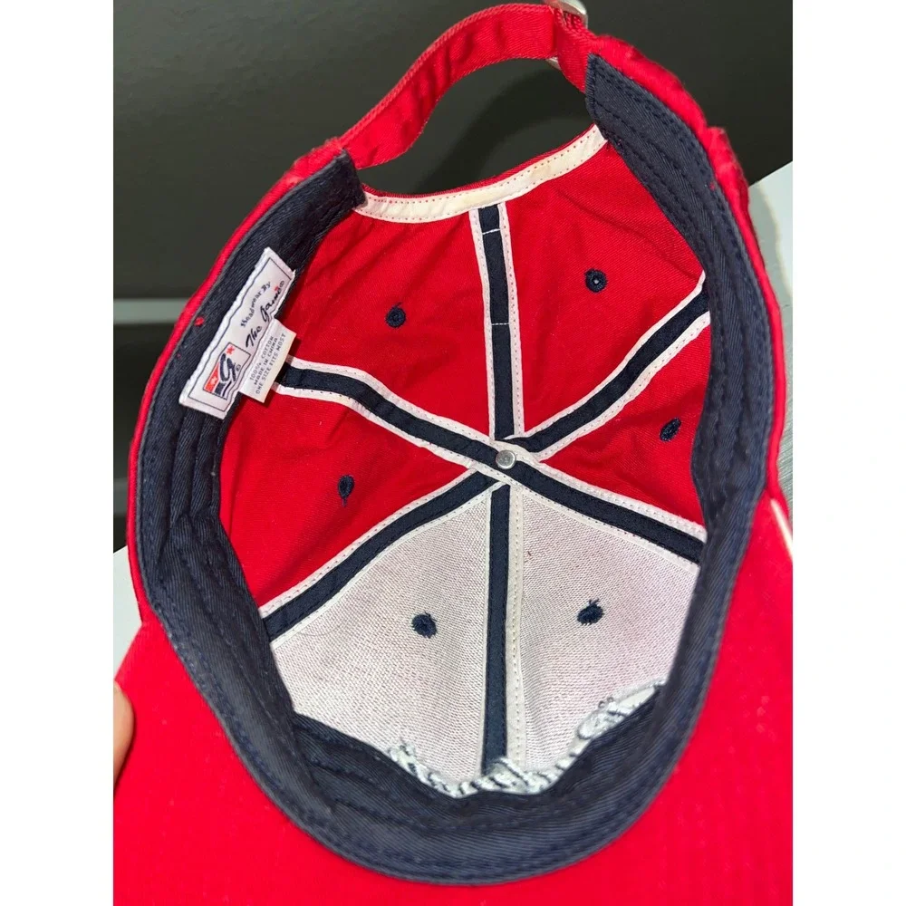 Budweiser Red Baseball Cap The Game Adjustable Hat Vintage Style Script Logo